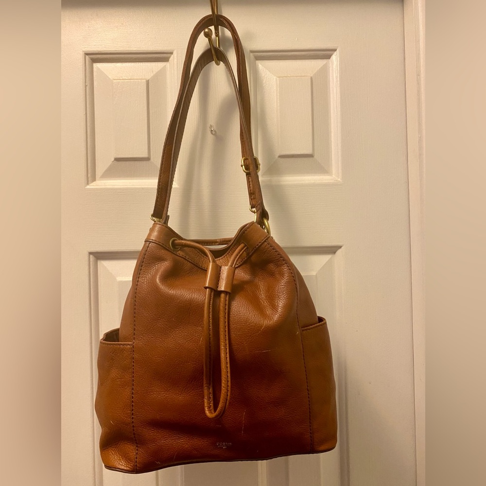 Nwot Fossil Tessa Bucket Drawstring Convertible B… - image 1